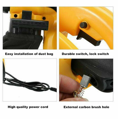 Handheld Car Auto Home Vacuum Cleaner Powerful Suction Portable Duster Blow Dust - Picture 4 of 12