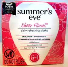 Summer's Eve Sheer Floral Cleansing Cloths, 16 Cloths