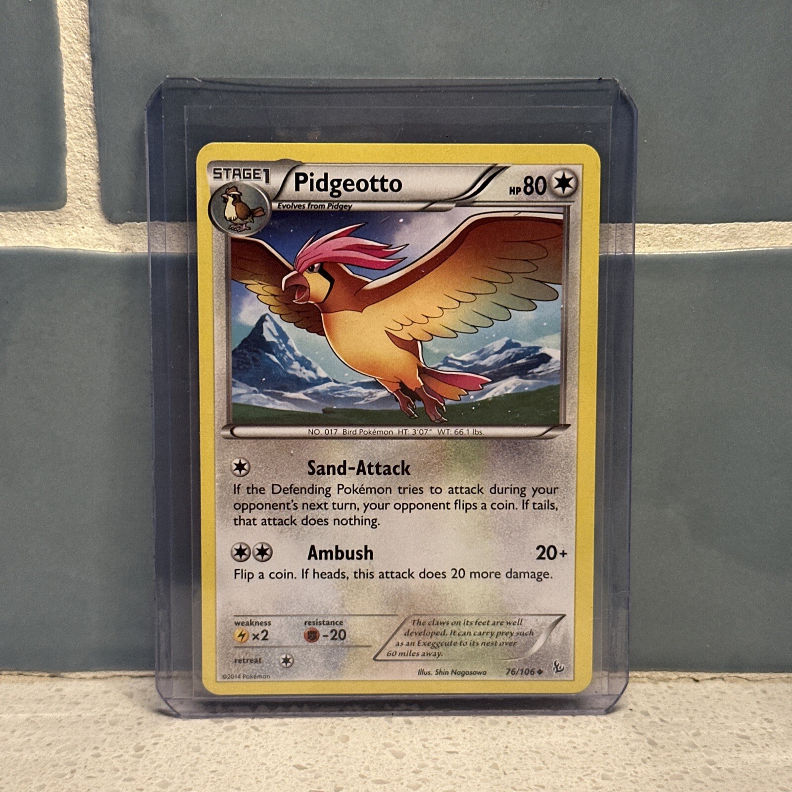 Pidgeotto #76/106 XY Flashfire - Non Holo - Pokémon Card- 2014 - BUY IT NOW!