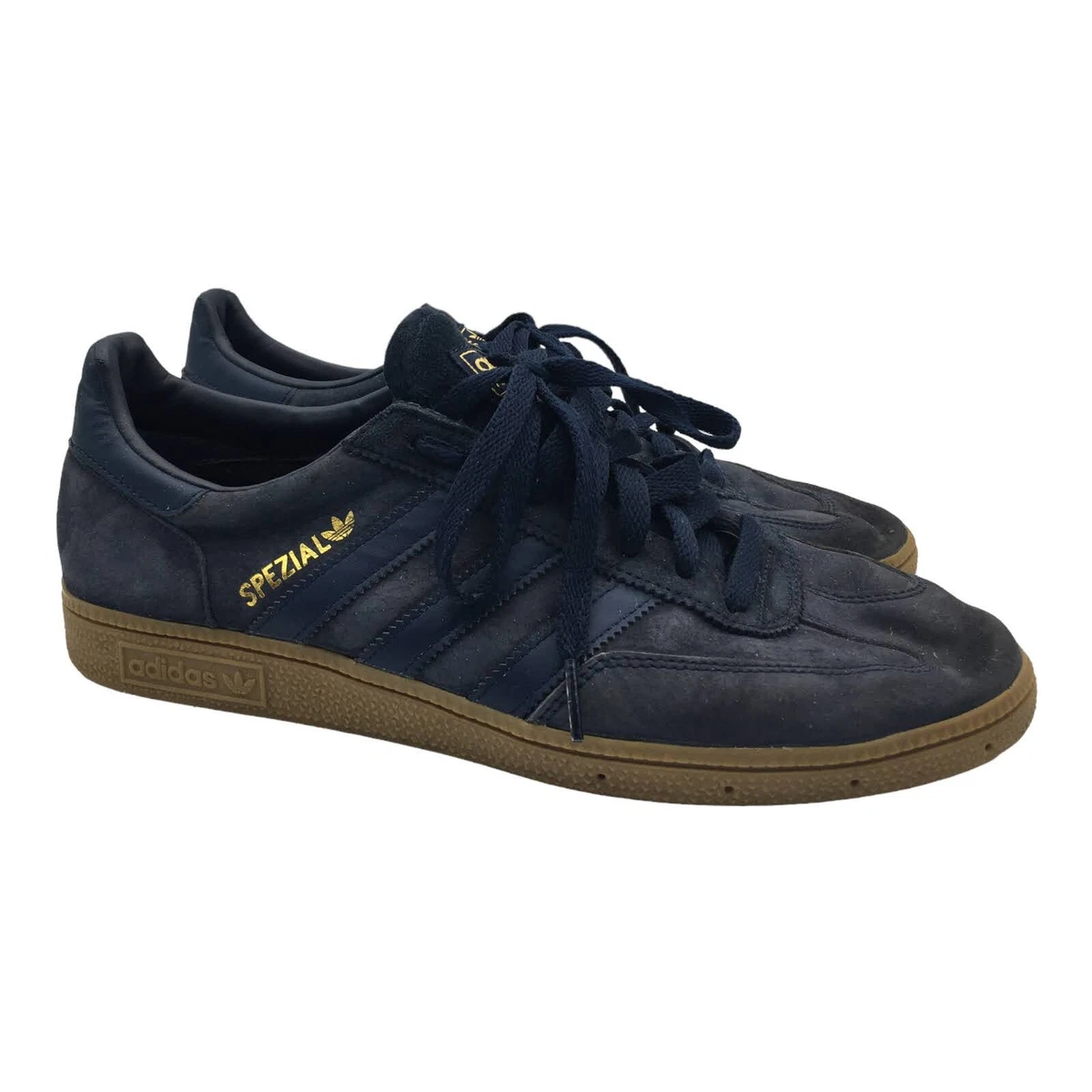 adidas Handball Spezial Men's Size 10 Navy Leather & Gum Indoor Sole