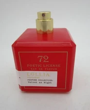 Margot Elena LOLLIA 72 Poetic License Eau Parfum VELVET AS NIGHT 3.4 oz no cap