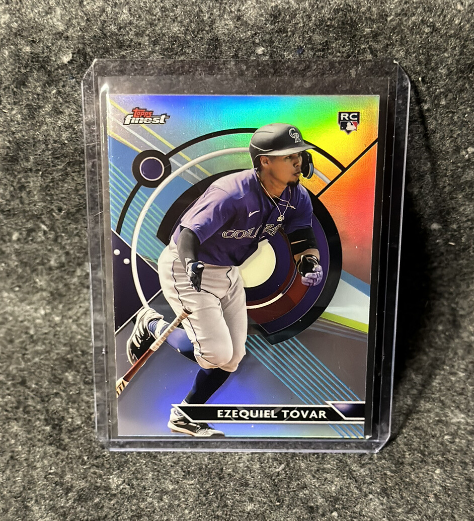 2023 Topps Finest Ezequiel Tovar Rookie Chrome Refractor #80 Rockies