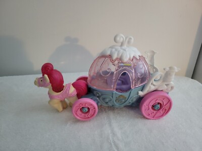 Fisher Price Little People Disney Princess Cinderella Carriage Coach  Light&Sound