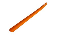 Finest Shoe Horn Boot Horn for Men and Women, Colourful, Durable Metal, Orange