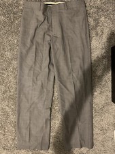 Theory mens gray slacks dress pants wool blend adult size 33x32