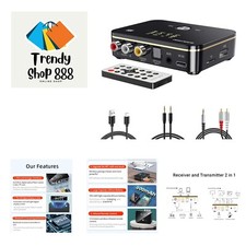Bluetooth 5.0 Audio Receiver Transmitter 2 in 1 with Remote, Bluetooth Hi-Fi ...