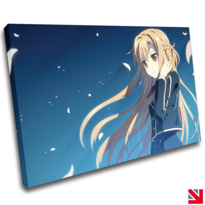 ASUNA SWORD ART ONLINE ANIME LEINWANDBILD Wandbild Bild Druck