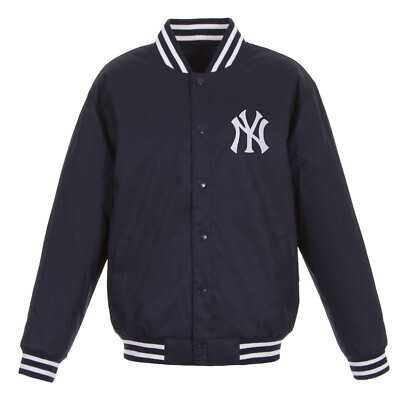 ウェア JH DESIGN YANKEES TWILL JAKET MLB New York Yankees Poly Twill Jacket One Embroidered Patch Logo