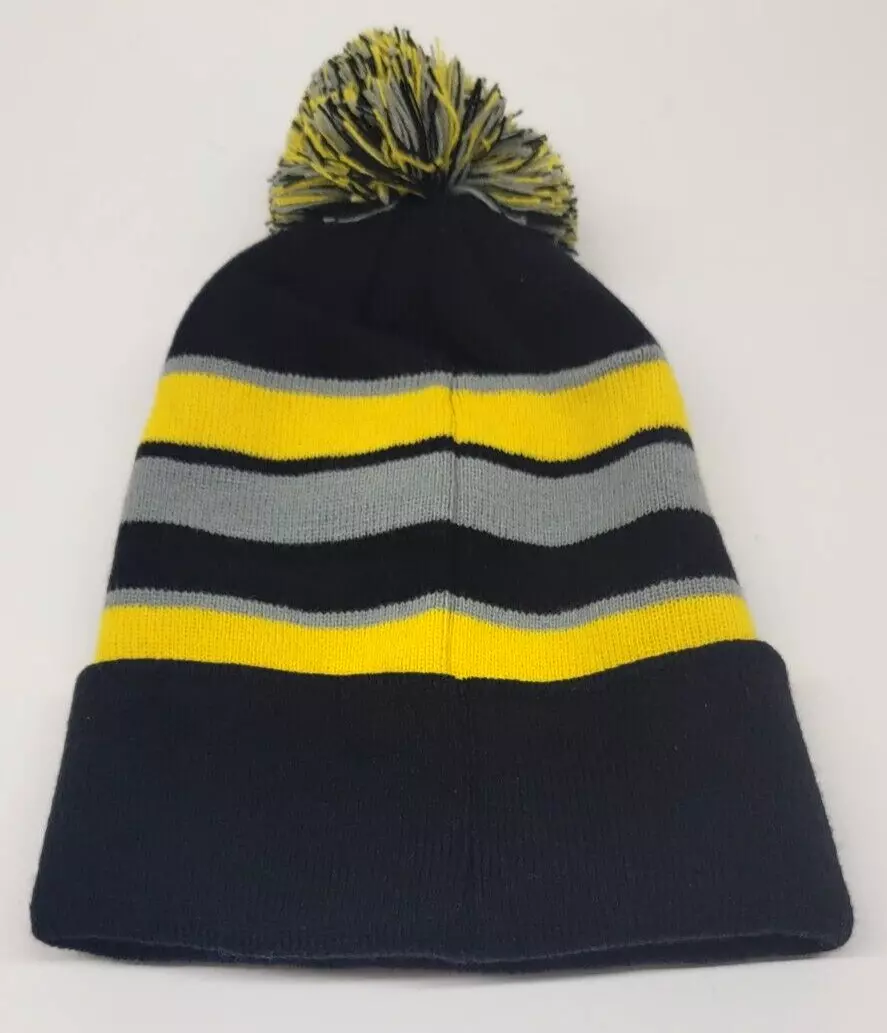 Black and yellow beanie hats cheap