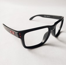 Oakley Holbrook Matte Black Red Icons Replacement Frame Only Authentic OO9102