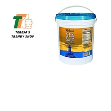Sea Salt, Fine Crystal, Specialty Imported Food, 27.55-Pound Bucket