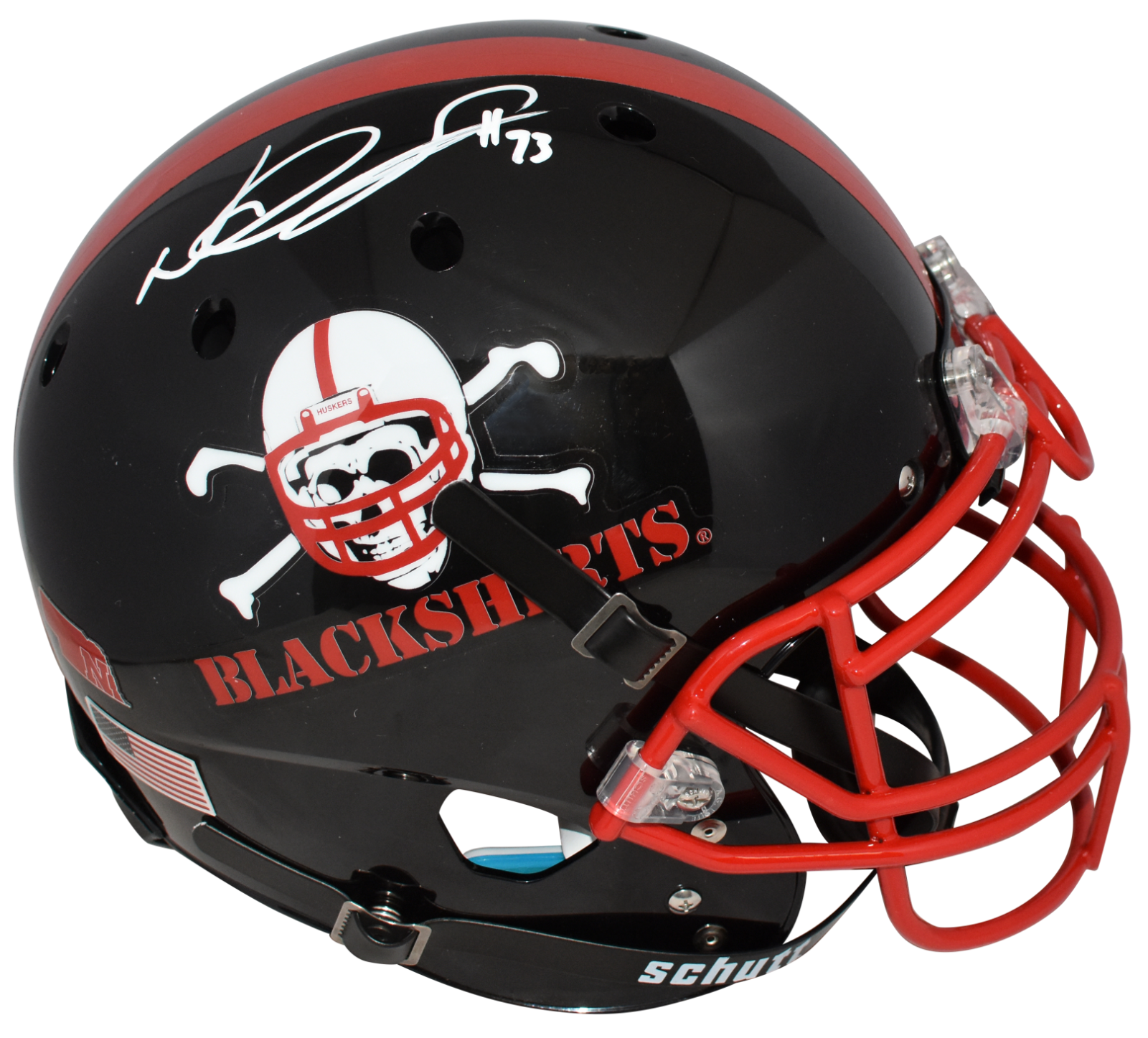 Ndamukong Suh Autographed Signed Nebraska Cornhuskers AUTHENTIC BLACKSHIRTS HELMET BECKETT 