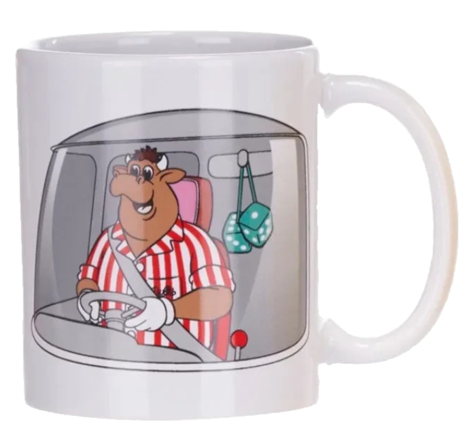 OFFICIAL BULLSEYE DARTS TV GAME SHOW BULLY COFFEE MUG BRAND NEW! #4