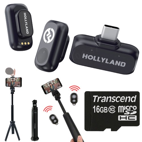 Hollyland LARK A1 Mini Duo Mic System for Mobile Devices Content Creation Bundle - Picture 1 of 8