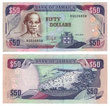 Jamaica 50 Dollars (2010) - Doctor s Cave Beach/p-83e, B238e UNC