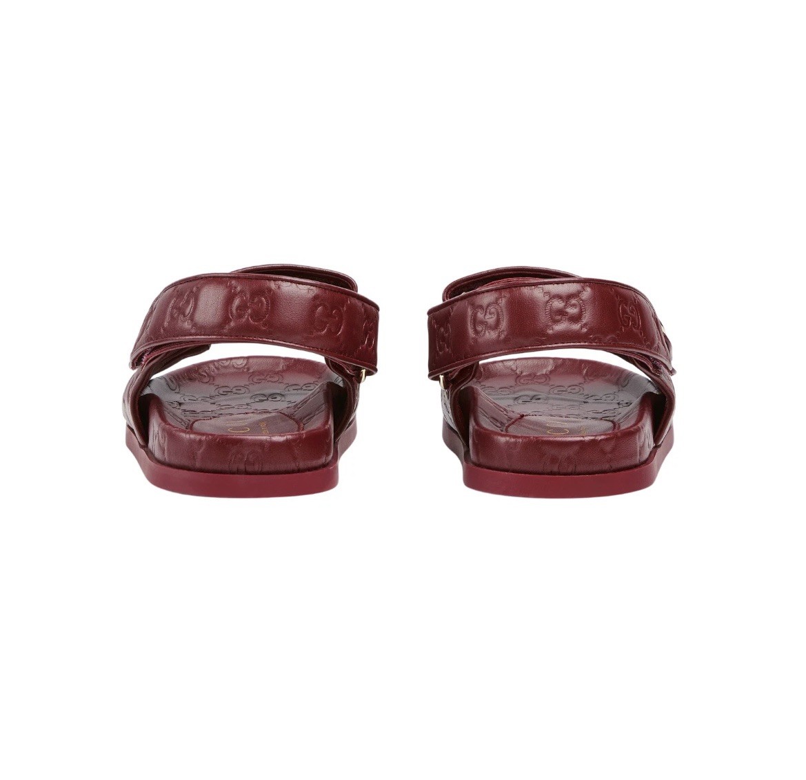 【新品未使用】GUCCI ダブルGロゴ レッド サンダル　780296 GUCCI Double G Rosso Ancora Red Leather Sandals New & Authentic | eBay