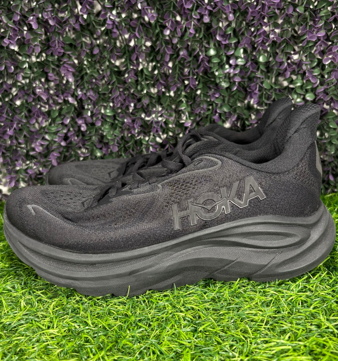 Hoka Clifton 10 Wide Womens Size 8D Triple Black Running  display picture 1