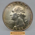 1955 Washington Silver Quarter, Toned - #C55469NQ