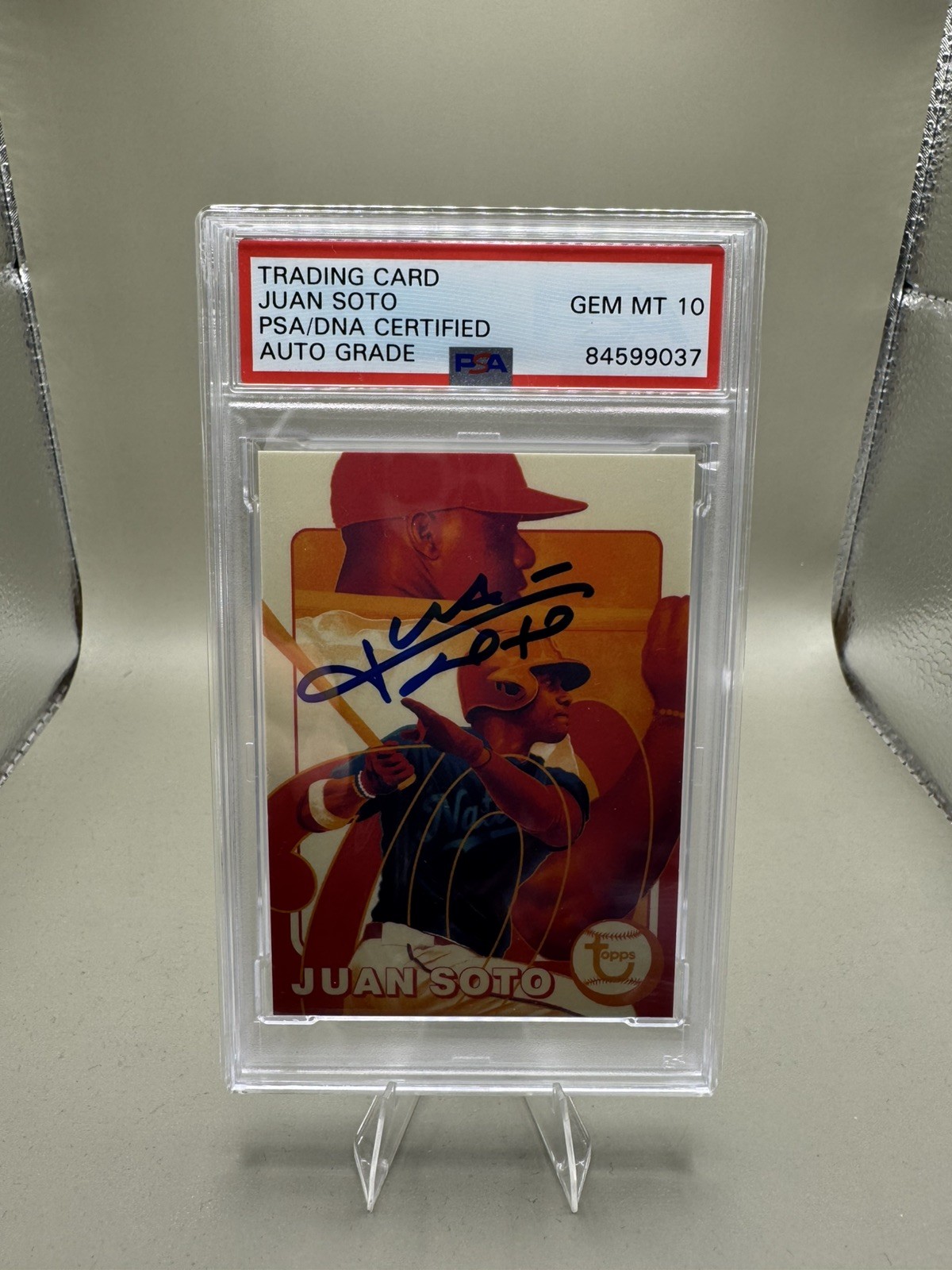 Juan Soto 2021 Topps Project 70 Autograph Card #88 PSA/DNA 10