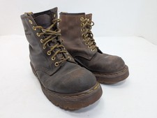 VINTAGE 1990s DR. MARTENS 1460 BEX / CHUNKY LUG BOOTS - HANDCRAFTED IN ENGLAND 9