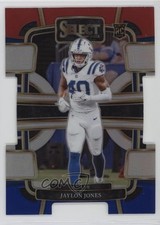 2023 Panini Select Concourse Red & Blue Prizm Die-Cut Jaylon Jones #42 1n1n