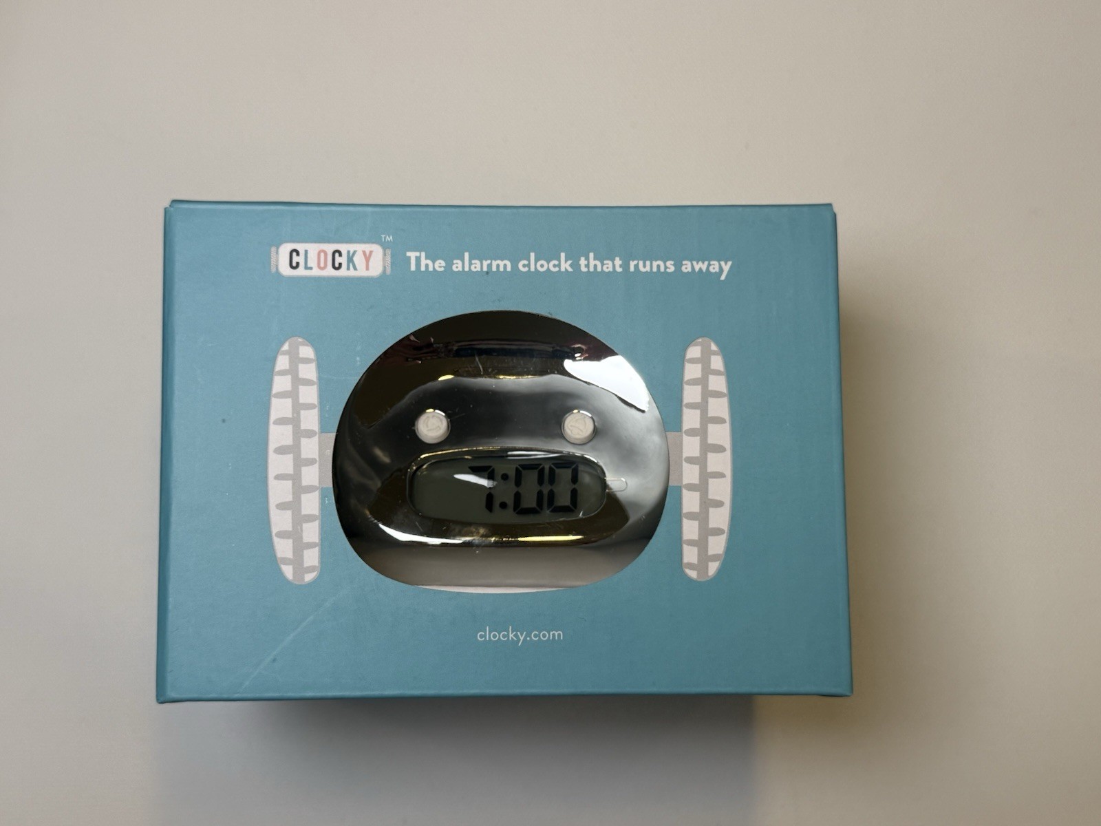 Clocky Runaway Alarm Clock on Wheels Black Digital Alarm Clock New in Box photo Clocky Runaway Alarm Clock on Wheels Black Digital Alarm Clock New in Box featured image