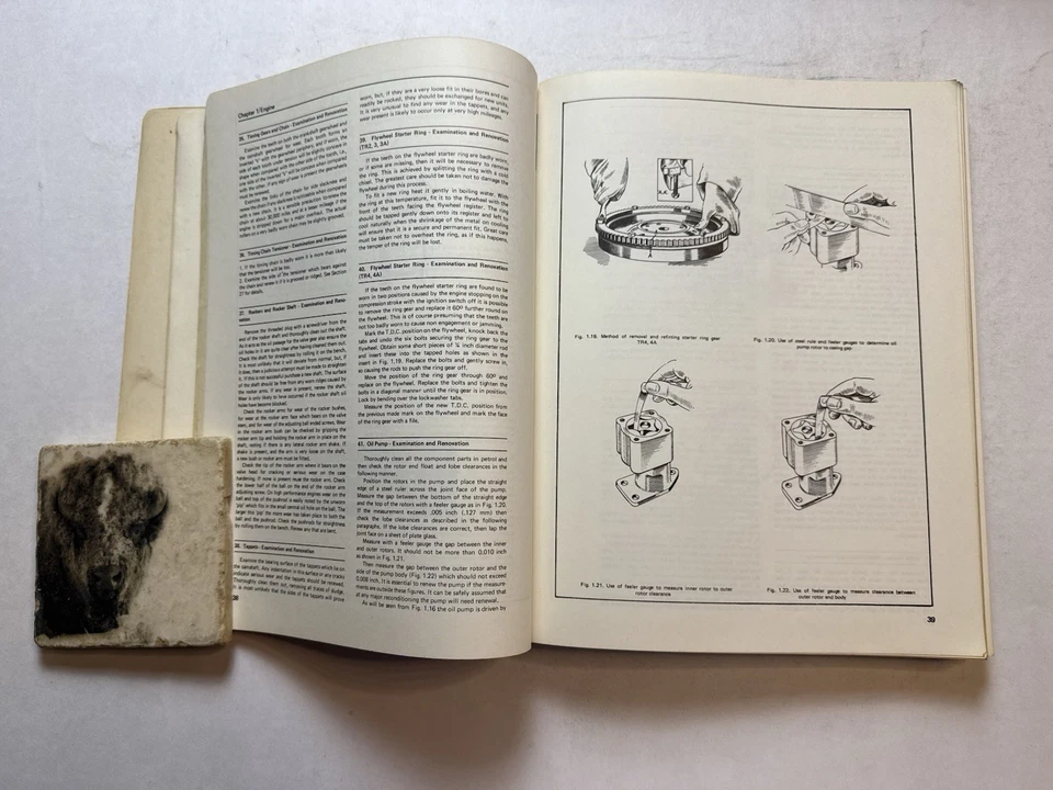 Triumph TR3 TR4 1952-1967 taller reparación manual cableado diagramas carrocería del motor Foto 4 de 4