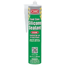Crc 14083 Silicone Sealant, 10 Oz, Cartridge, Clear, Silicone Base, Food Zone
