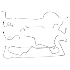 1973 Dodge Challenger Complete Manual Drum Brake Line Set Kit Tube Stainless