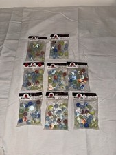 9x Vintage Marble King Marbles 20 Per Pack - 180 Total Glow Cats Eye Shooter