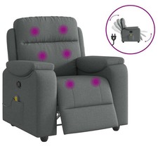 Massage Recliner Chair Dark Gray