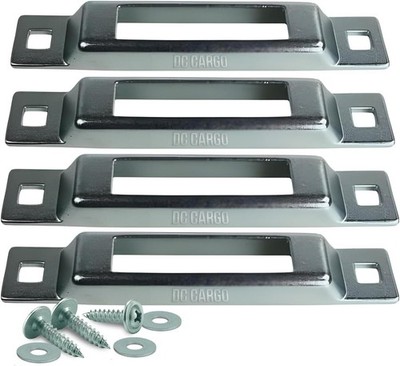 DC Cargo 1-Slot E-Track Anchor, Galvanized, 4-pack