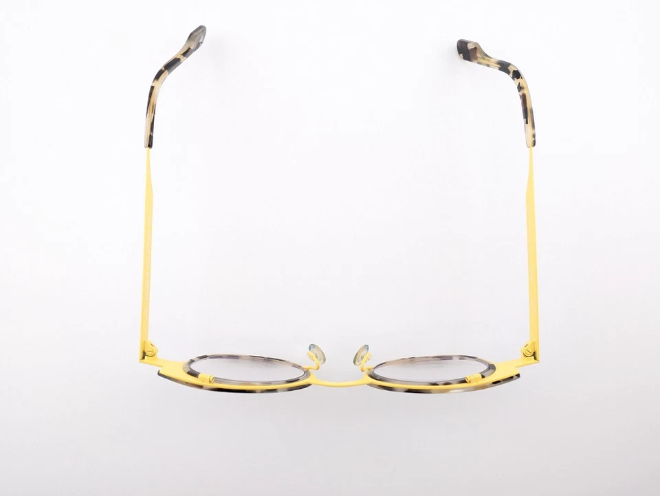 Anne et Valentin Eyeglasses, Frames Only, Feist 9B04 Tortoise/Yellow, France - Image 3 of 4