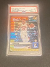 2022-23 Jaden Ivey The Rookies Red & Gold Wave /99 Donruss Optic RC #5 PSA 10