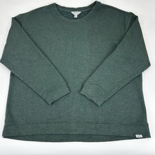 Orvis Mens Size XL Crew Neck Sweater Pullover Green Modal Blend Soft Sweatshirt