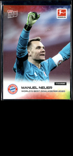 Manuel Neuer #70 2020 Topps Now Bundesliga card