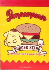Sanrio Pompompurin Vintage Retro Burger Mini Memo Pad Made in Japan 2024