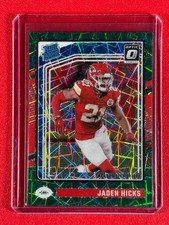 2024 Panini Donruss Optic Jaden Hicks #237 - Green Velocity Rated Rookie