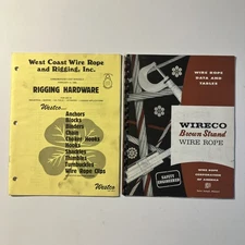 West Coast Wire Rope and Rigging Inc. Catalog & Wireco Rope Data & Tables