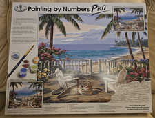 PBN Paint by Numbers Pro Coastal View PBN-PRO3 New Open Box 2019