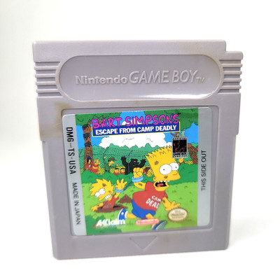 The Simpsons: Escape from Camp Deadly   Game Boy 1991 (Loose Cartridge) Tested