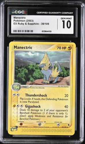 Manectric graded CGC 10 for sale on eBay