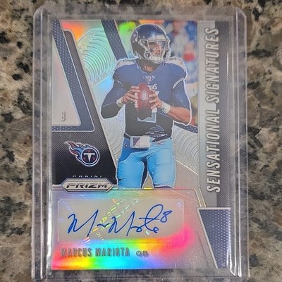 Panini 2019 Prizm Sensational Signatures Autograph Marcus Mariota #SE-MAM Titans