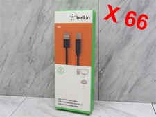 Lot of 66 NEW IN BOXES Belkin USB 2.0 Computer Printer Cables Black 10ft USB-B