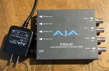 AJA FiDO-4T 4-Channel 3G-SDI to Single-Mode LC Fiber Mini Converter Transmitter