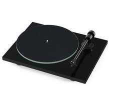 Pro-Ject T1 EVO Black Gloss Turntable w/Ortofon OM10 Cartridge