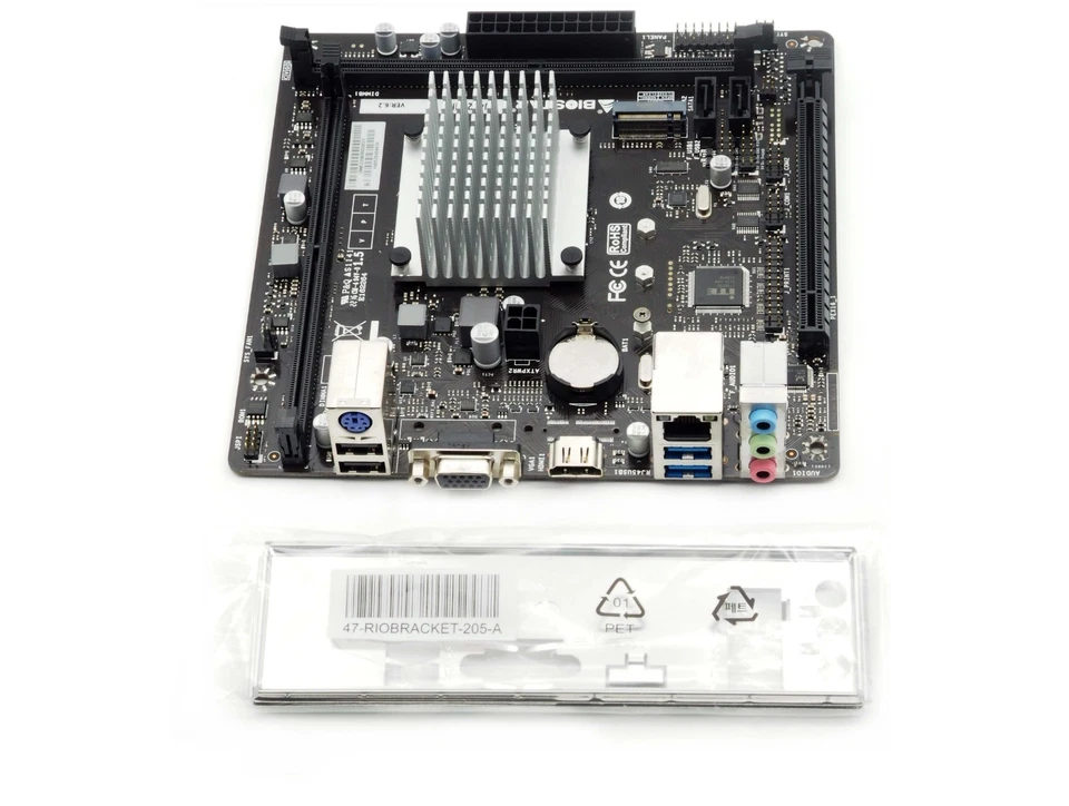 Biostar J4125NHU, Mainboard, miniITX, inkl Intel QuadCore ( bis 4x2,7GHz) passiv - Bild 2 von 4