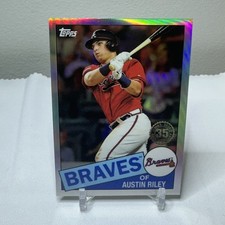 Austin Riley 2020 Topps Chrome 35th Anniversary Refractor #85TC-23