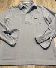 Criquet Men  s Long Sleeve Polo Shirt Pima Cotton Austin Texas Medium