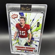 Wild Card Splat Fernando Mendoza Serial #4/4 Football Card SMB-LN05-FM10 2026